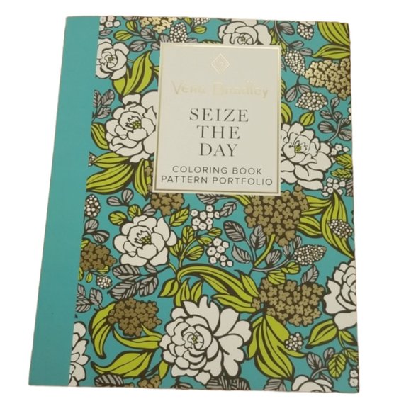 🆕VERA BRADLEY • coloring book Seize the Day NEW pages color wheel design floral - Picture 1 of 9